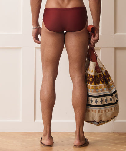 Mykonos Swim Brief - Red