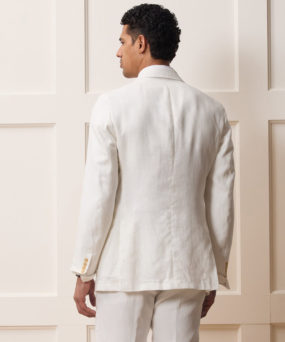Italian Linen Sutton Jacket - White