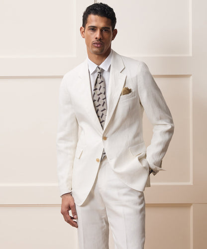 Italian Linen Sutton Jacket - White