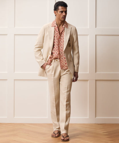 Italian Linen-Cotton Madison Jacket - Birch