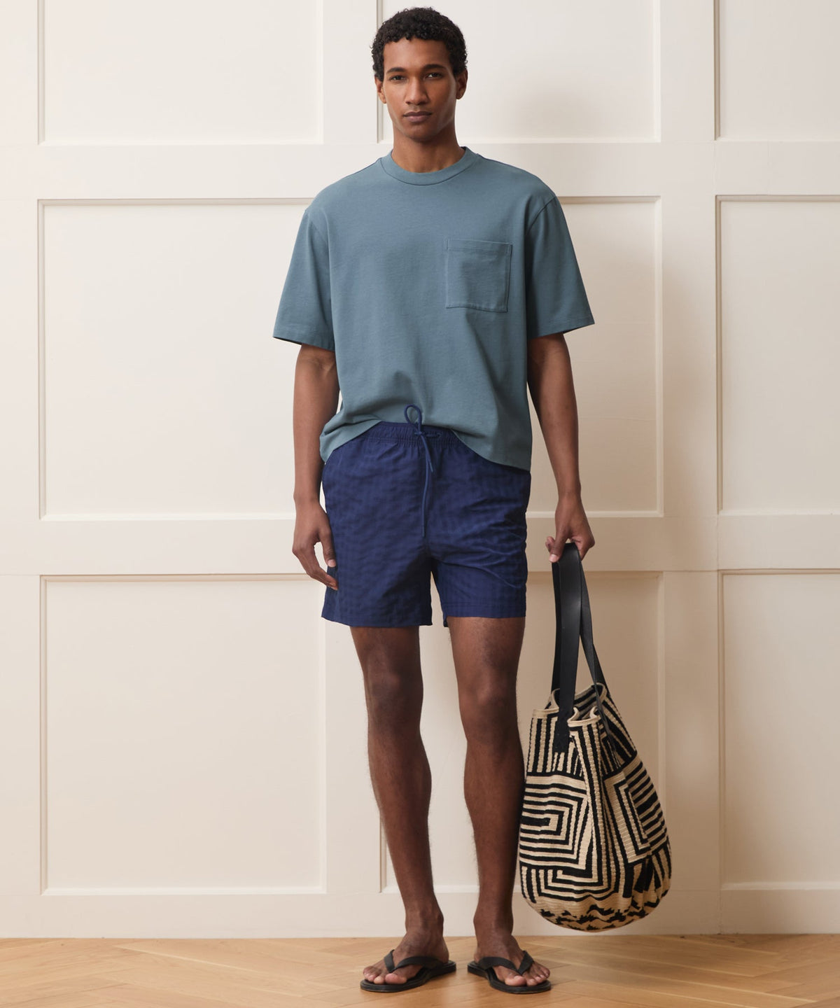 Boxy Jersey Tee - Blue Ridge