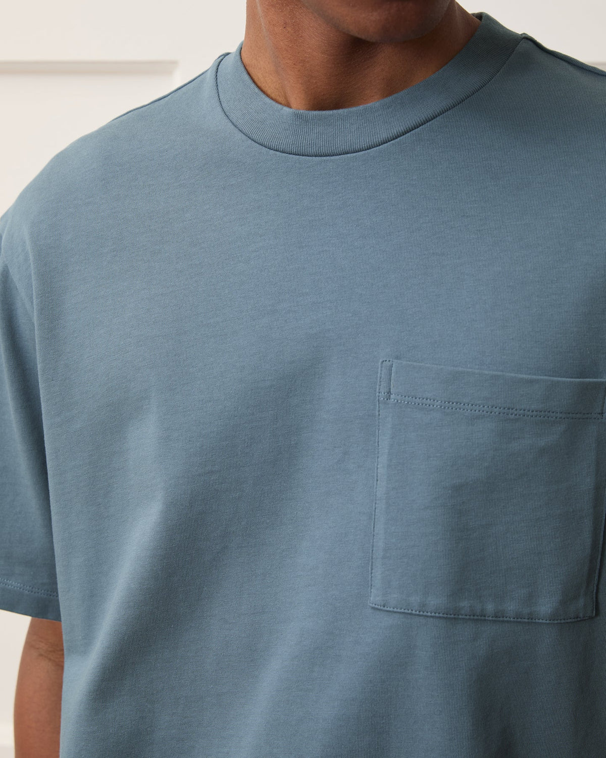 Boxy Jersey Tee - Blue Ridge