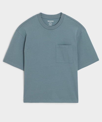 Boxy Jersey Tee - Blue Ridge