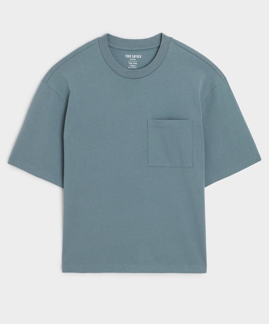Boxy Jersey Tee - Blue Ridge