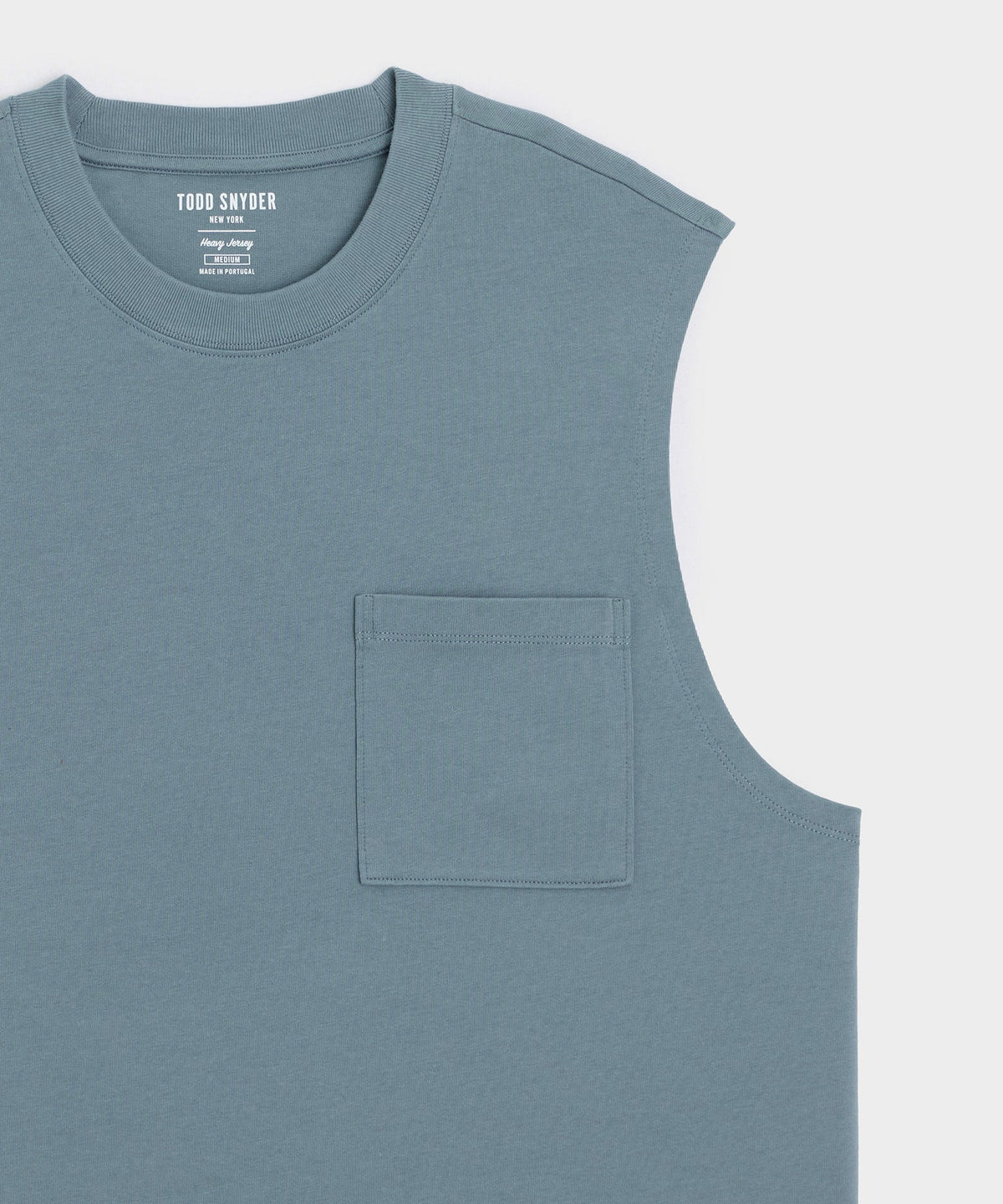 Boxy Jersey Muscle Tank - Blue Ridge