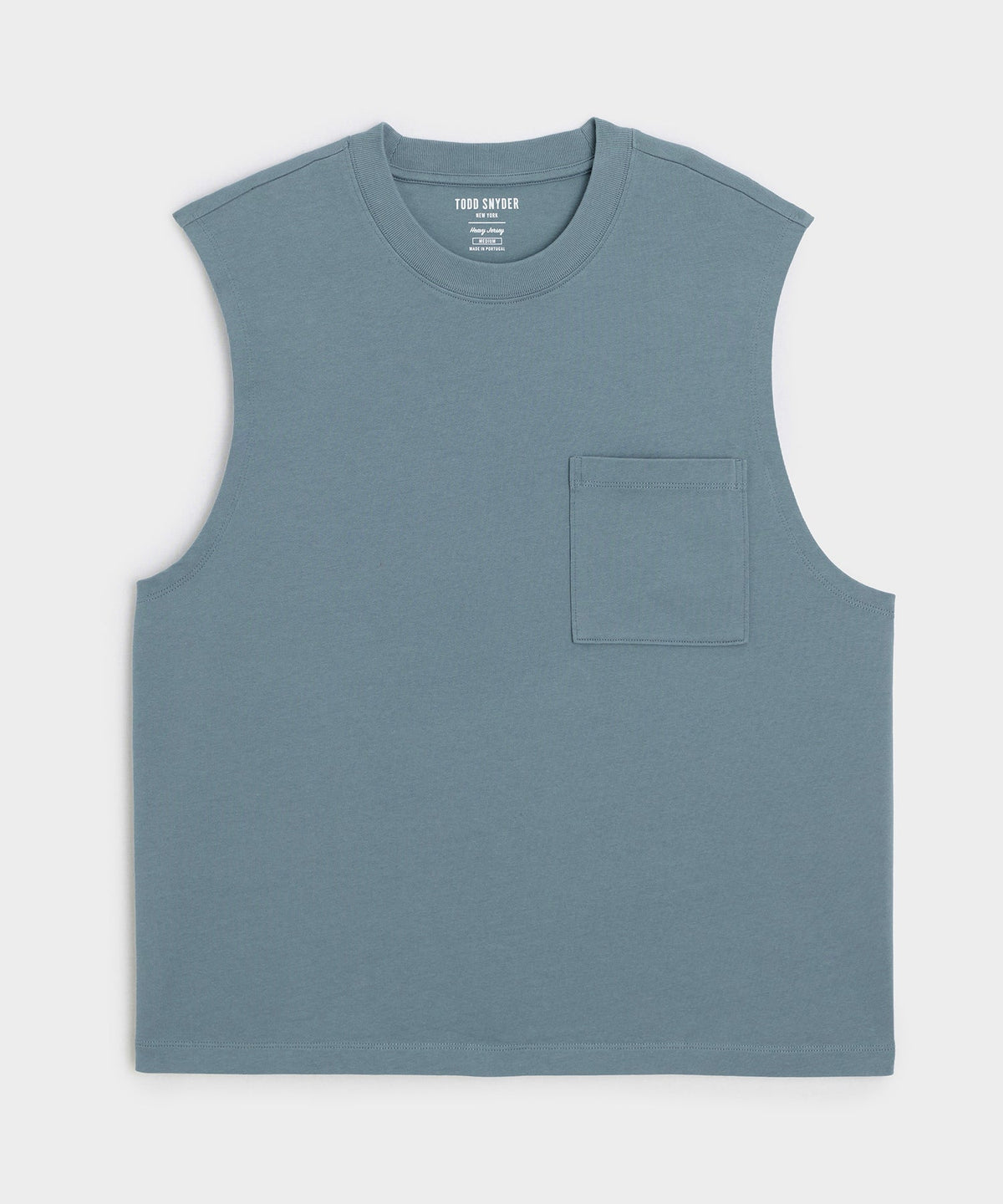 Boxy Jersey Muscle Tank - Blue Ridge