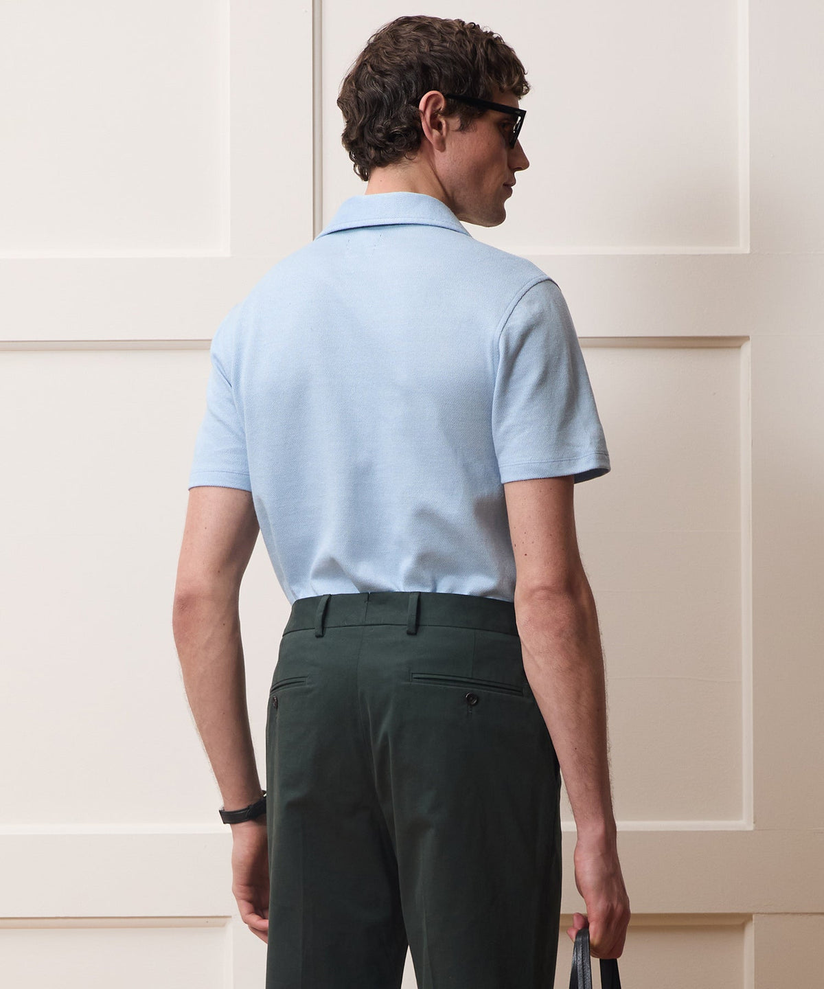 Italian Linen-Cotton Knit Shirt - Morning Tide