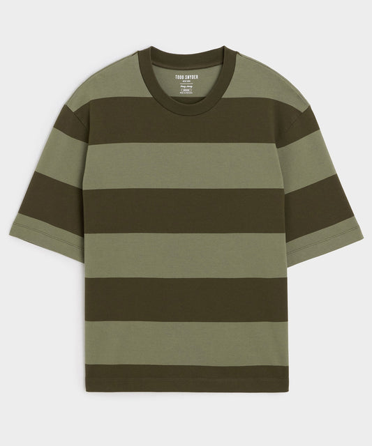 Boxy Jersey Rugby Tee - Weathered Timber