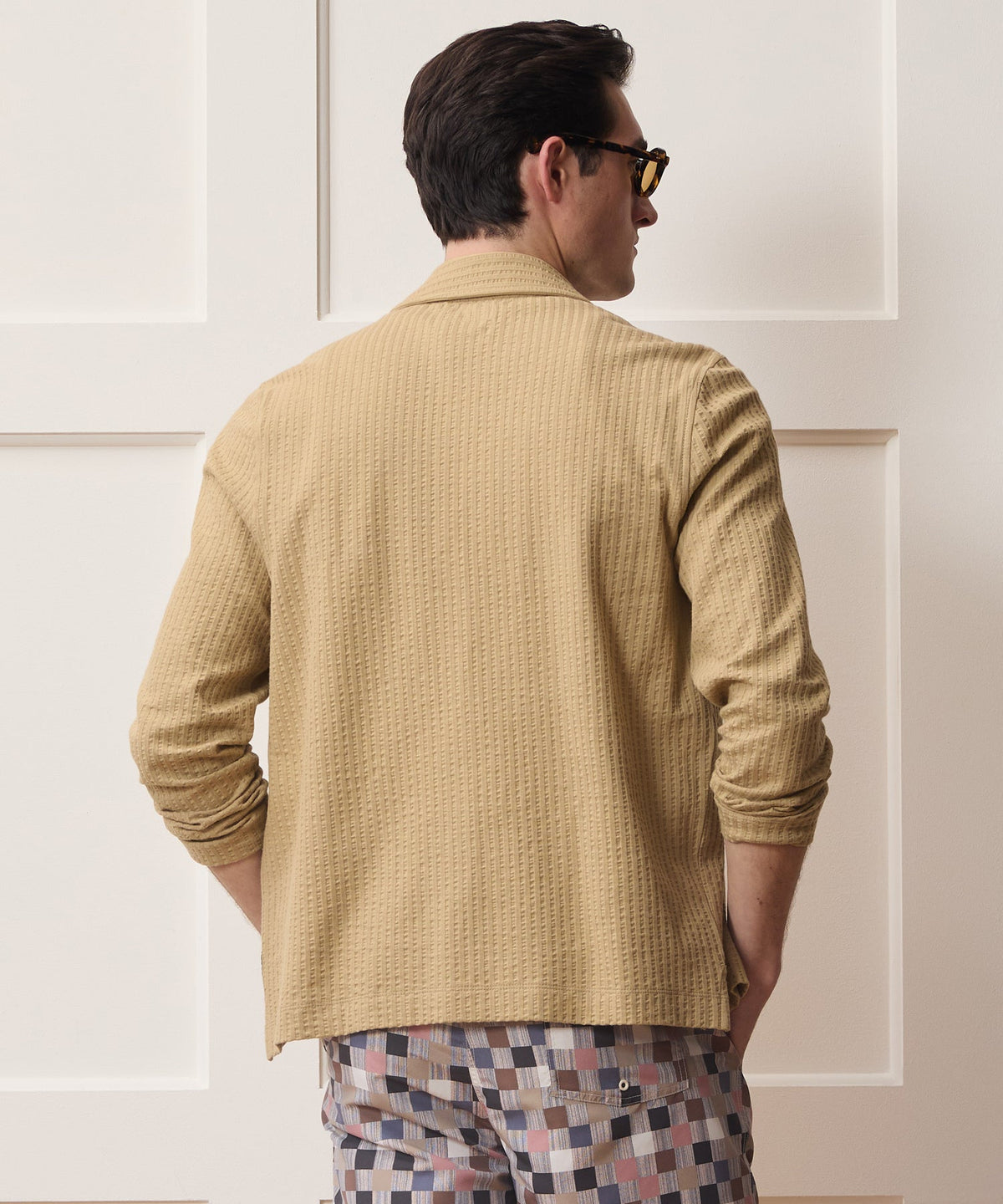 Knit Seersucker Shirt - Beach Walk