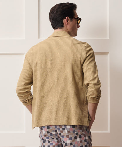 Knit Seersucker Shirt - Beach Walk