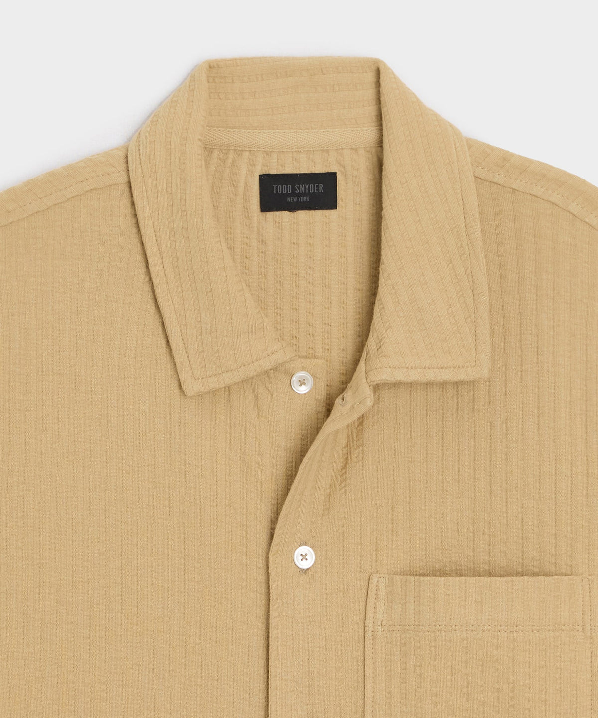 Knit Seersucker Shirt - Beach Walk