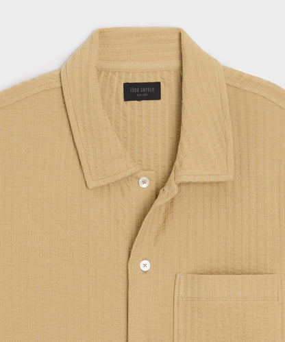 Knit Seersucker Shirt - Beach Walk