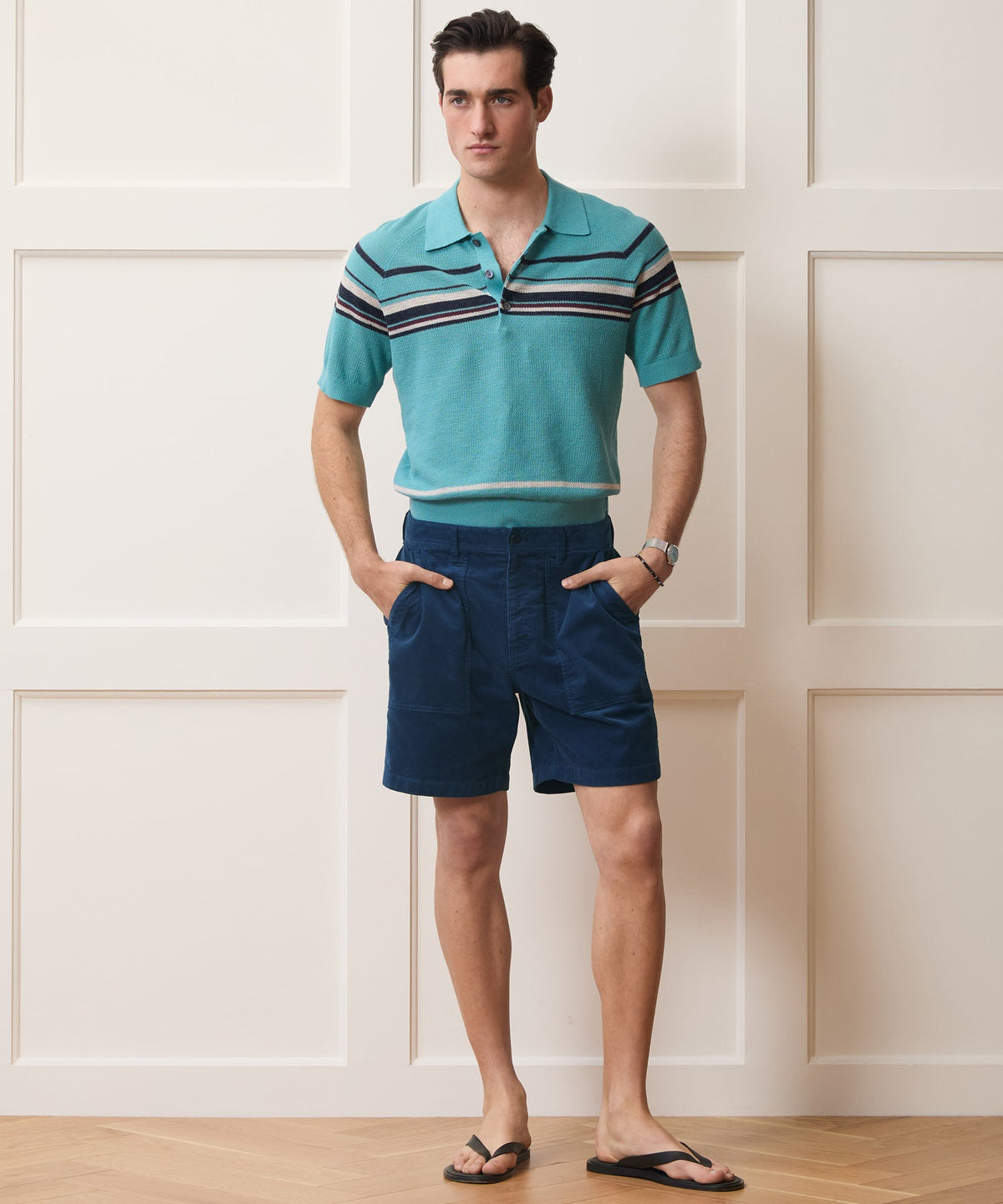 7" Corduroy Camp Short - Cobalt