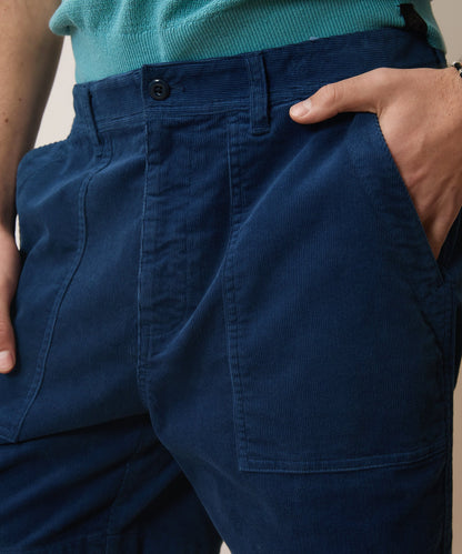 7" Corduroy Camp Short - Cobalt