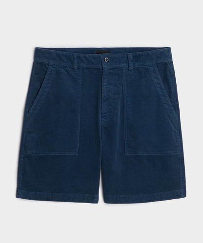 7" Corduroy Camp Short - Cobalt