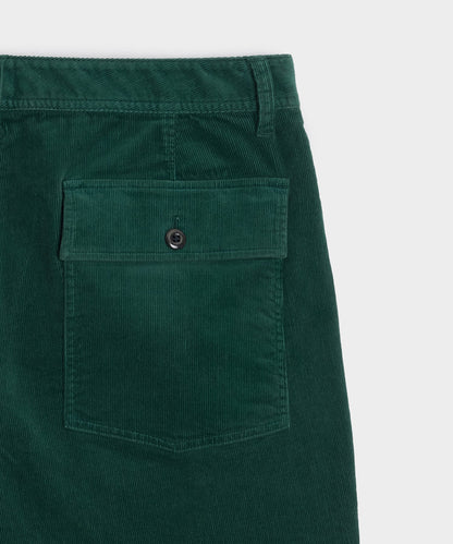 7" Corduroy Camp Short - Dark Green