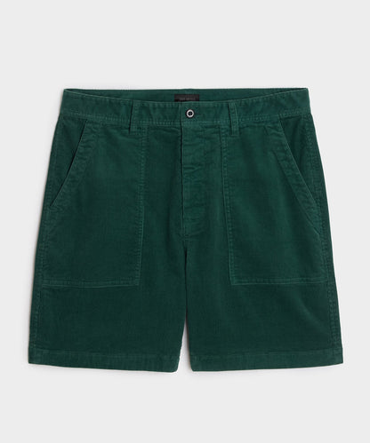7" Corduroy Camp Short - Dark Green
