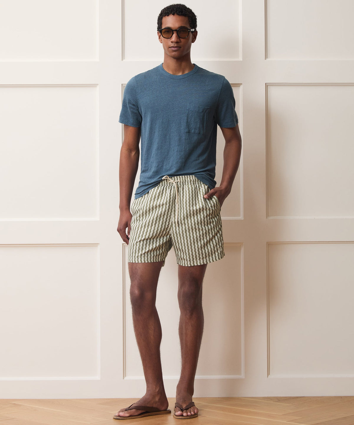 5" Montauk Swim Trunk - Olive