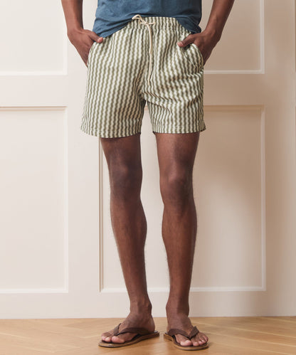 5" Montauk Swim Trunk - Olive