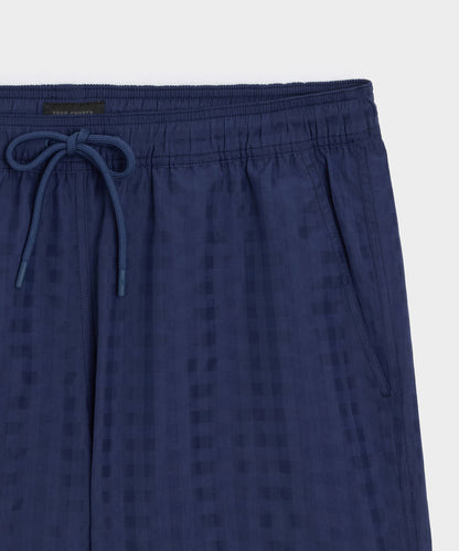 5" Seersucker Montauk Swim Trunk - Navy