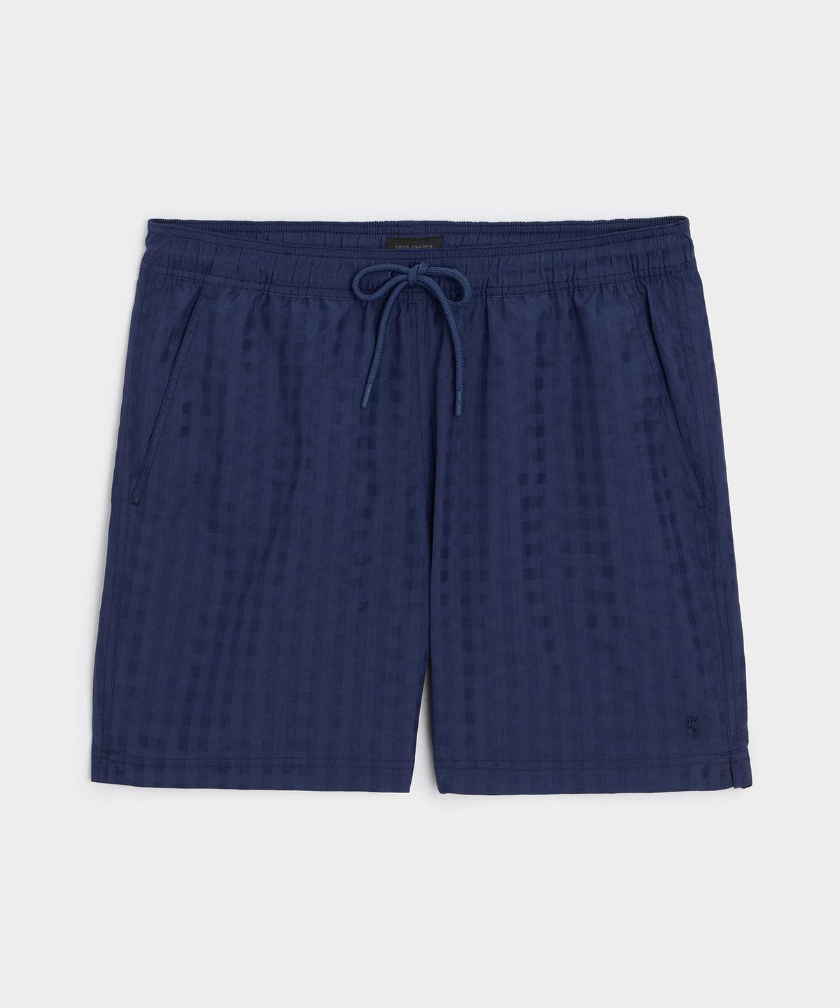 5" Seersucker Montauk Swim Trunk - Navy