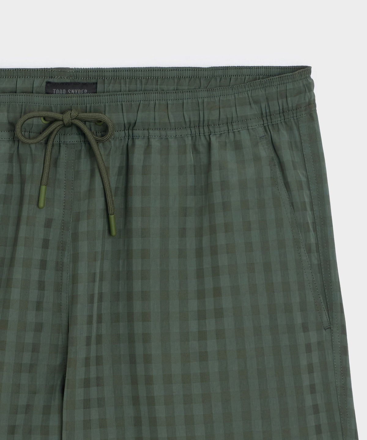 5" Seersucker Montauk Swim Trunk - Olive