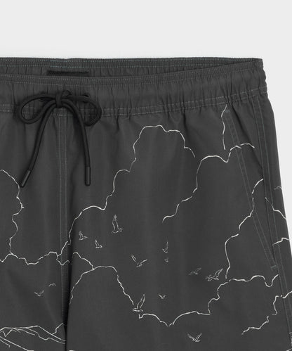 5" Montauk Swim Trunk - Black