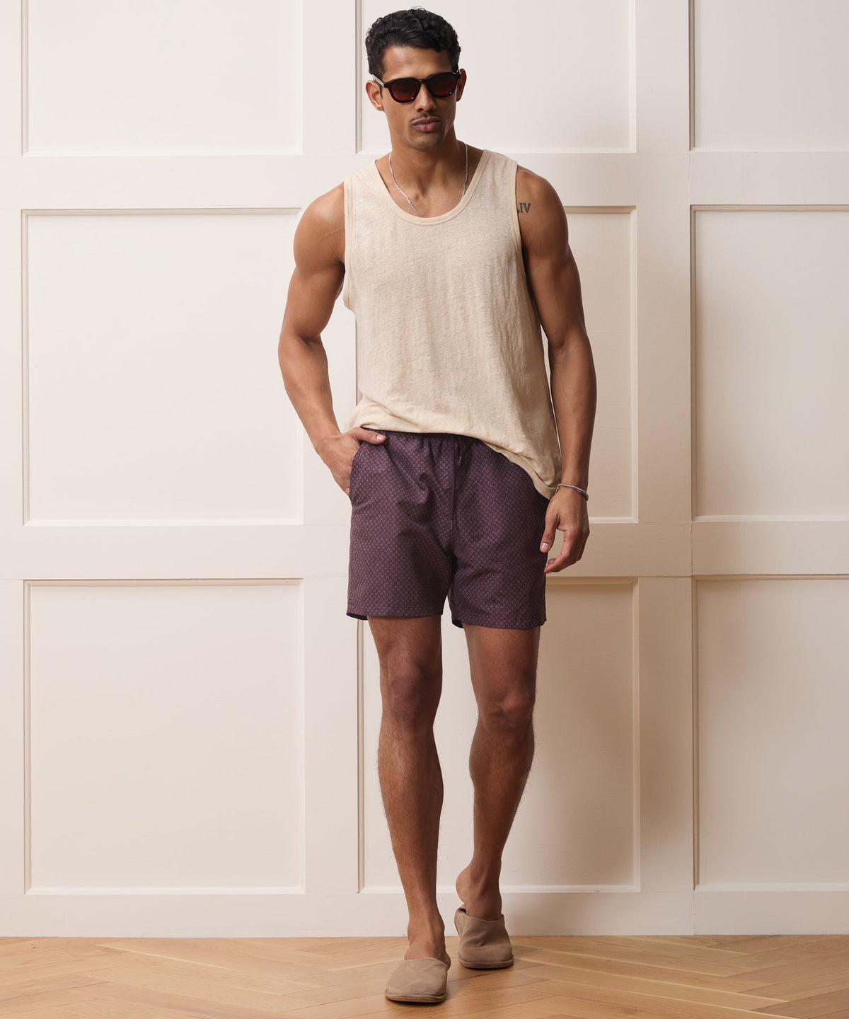 5" Montauk Swim Trunk - Merlot