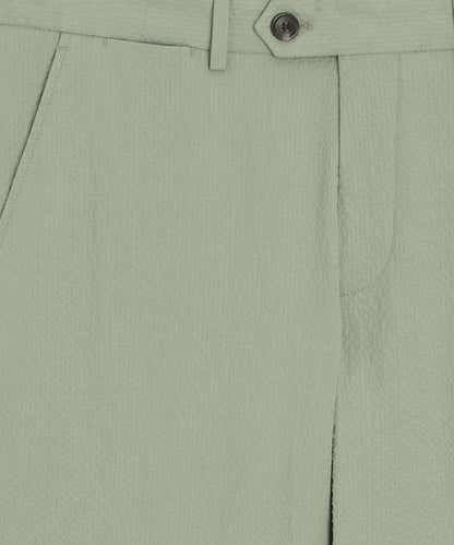 Italian Seersucker Sutton Trouser - Seafoam