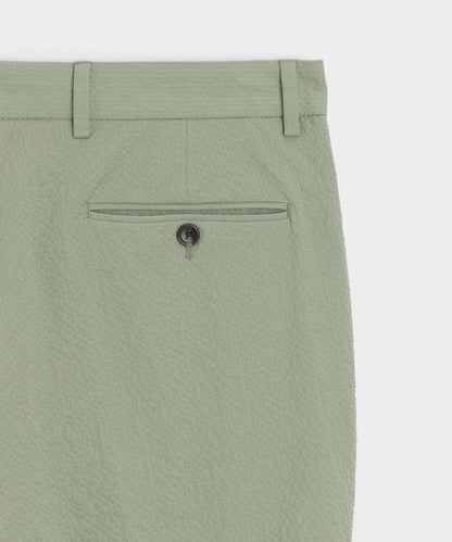Italian Seersucker Sutton Trouser - Seafoam