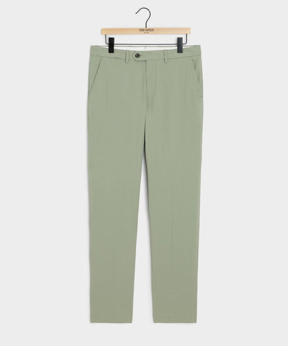 Italian Seersucker Sutton Trouser - Seafoam