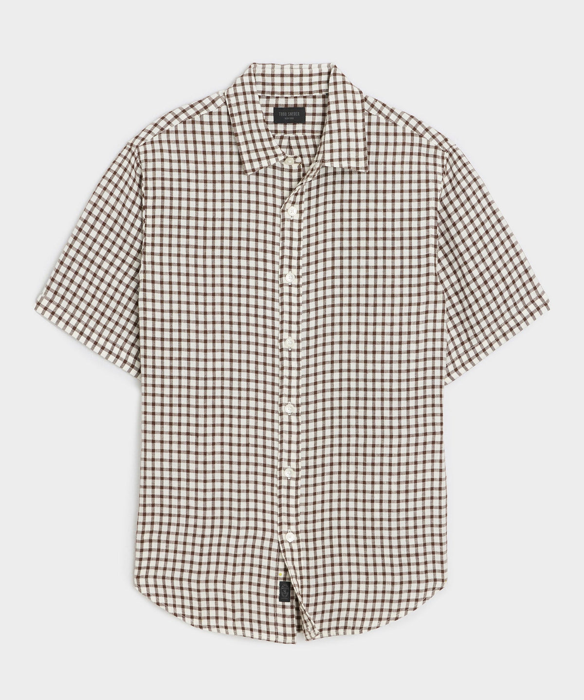 Linen Point Collar Shirt - Brown