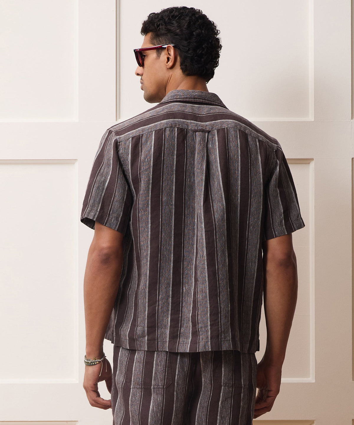 Linen Capri Shirt - Plum