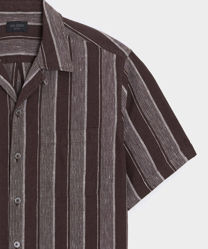Linen Capri Shirt - Plum