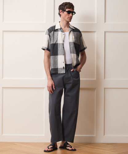 Linen Capri Shirt - Grey