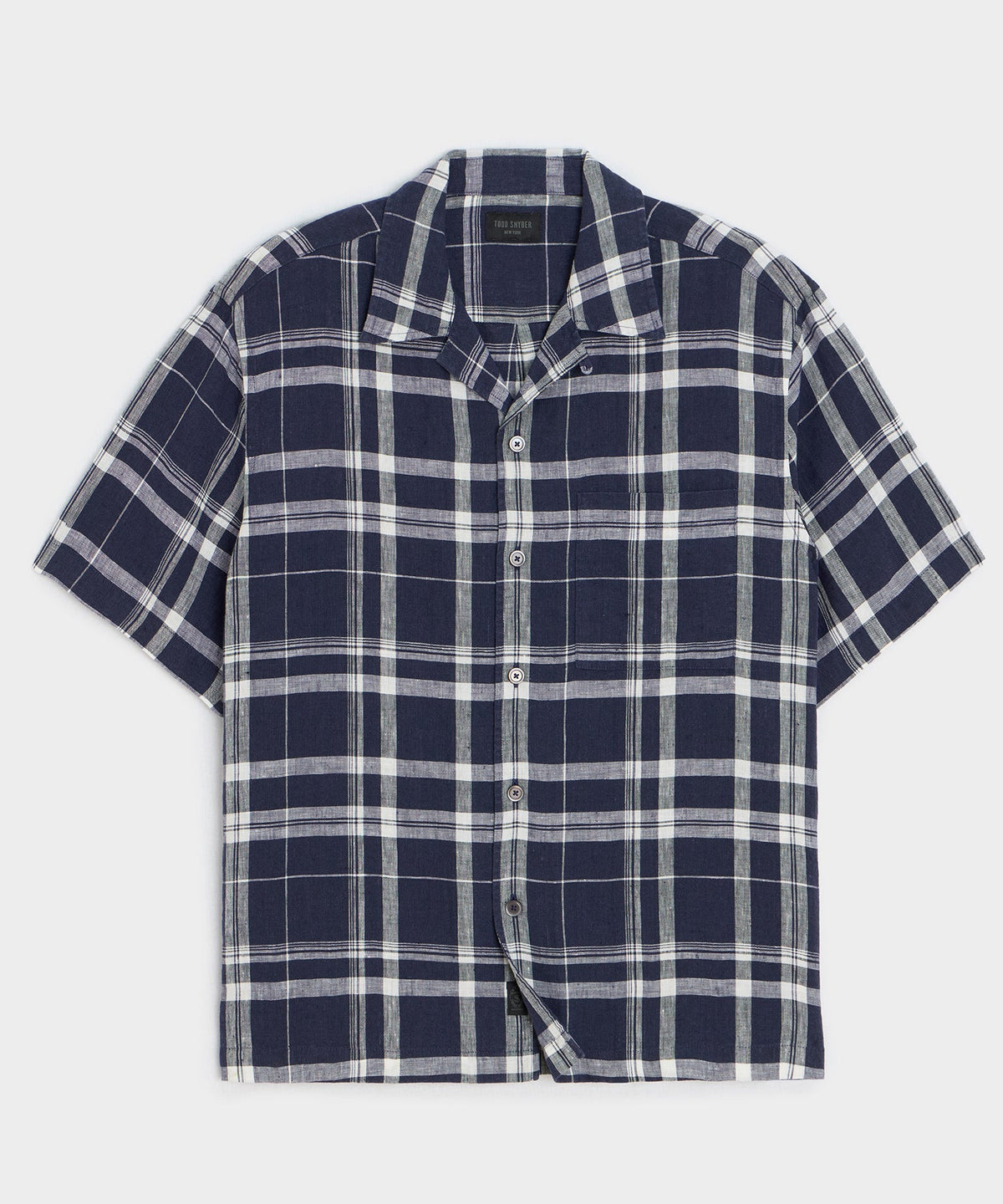Linen Capri Shirt - Navy