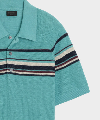Clemente Sweater Polo - Blue Ridge