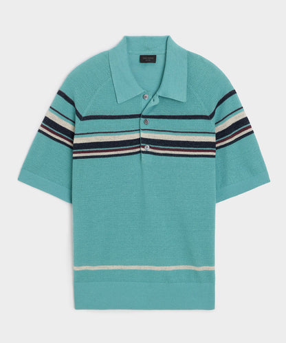 Clemente Sweater Polo - Blue Ridge