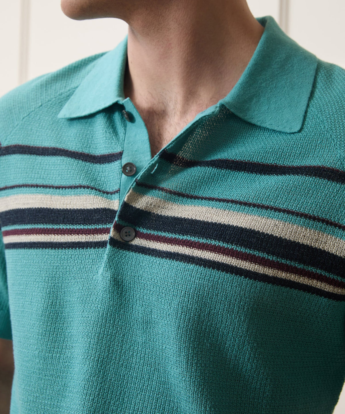 Clemente Sweater Polo - Blue Ridge