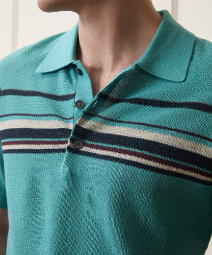 Clemente Sweater Polo - Blue Ridge