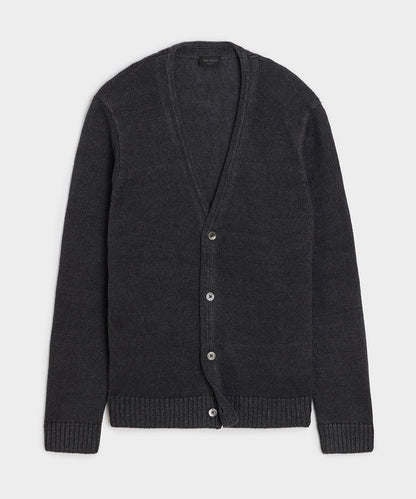 Linen Cardigan - Black