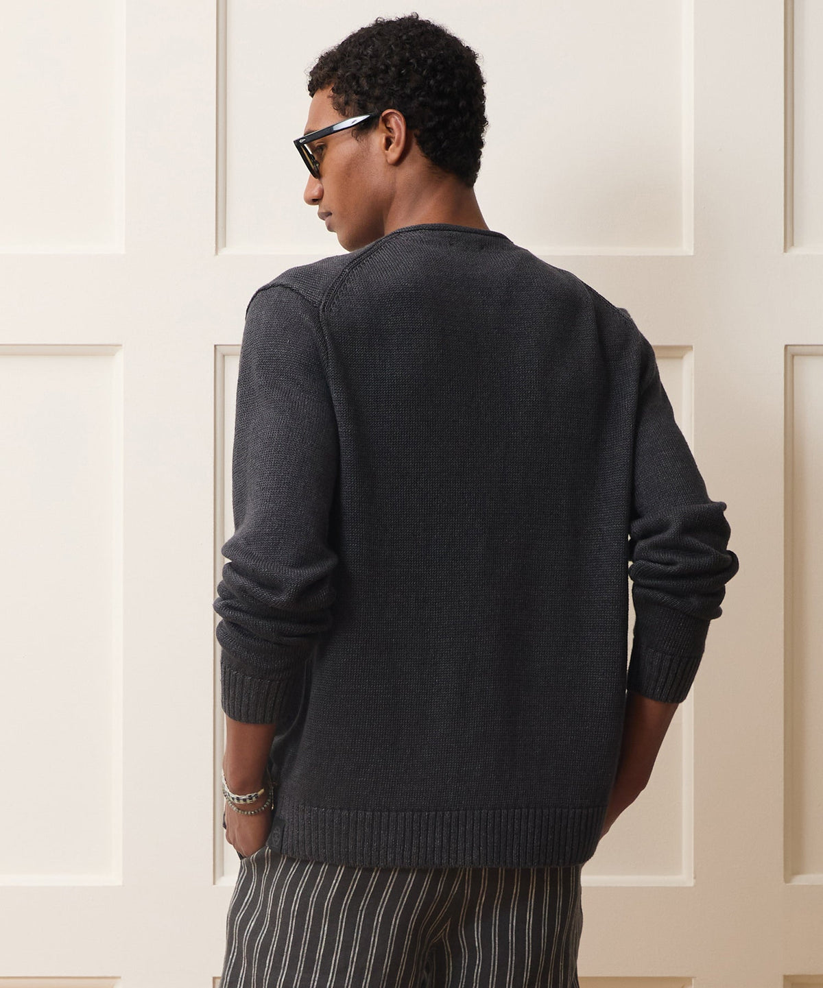 Linen Cardigan - Black