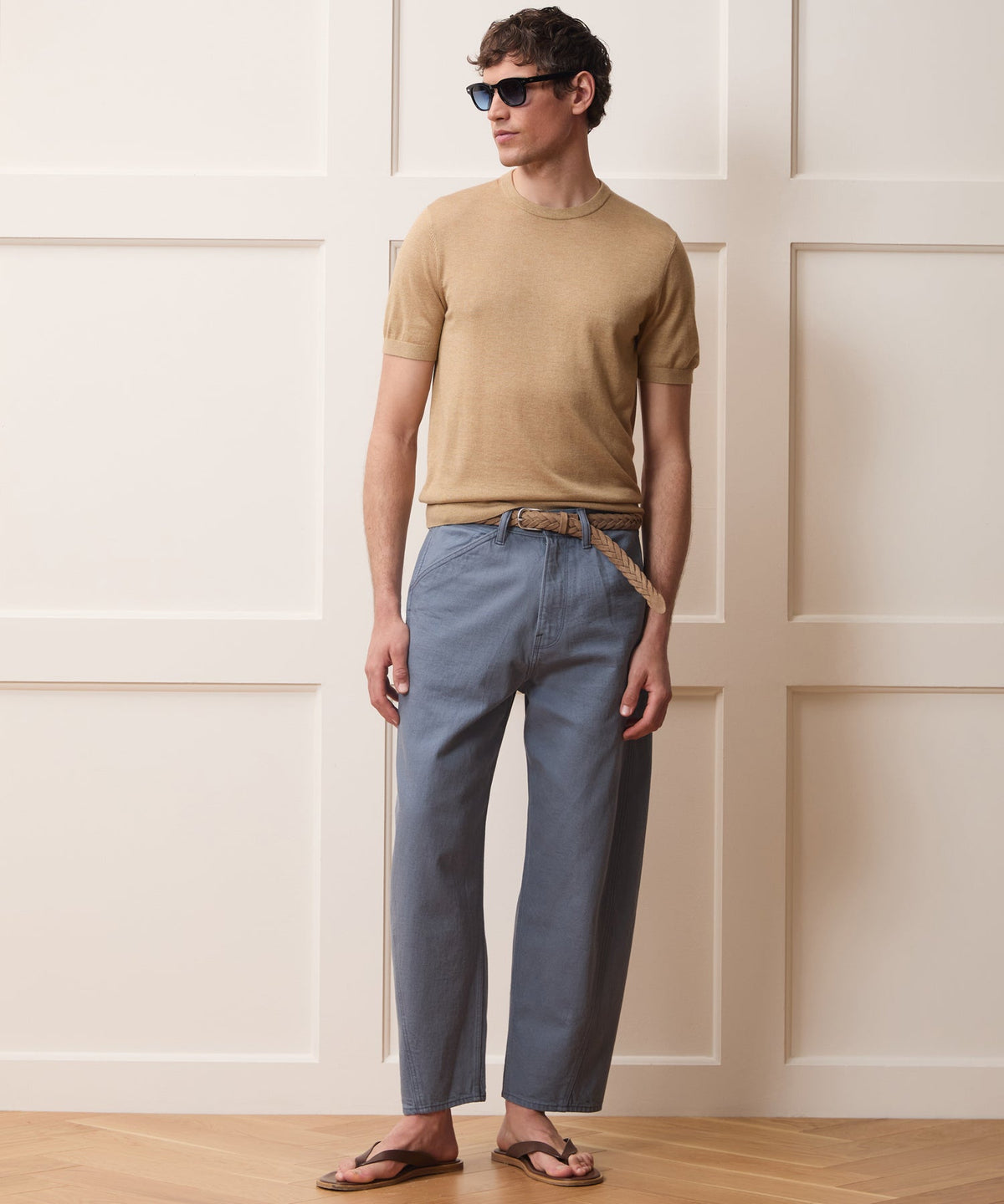 Silk-Cashmere Sweater Tee - Beach Walk