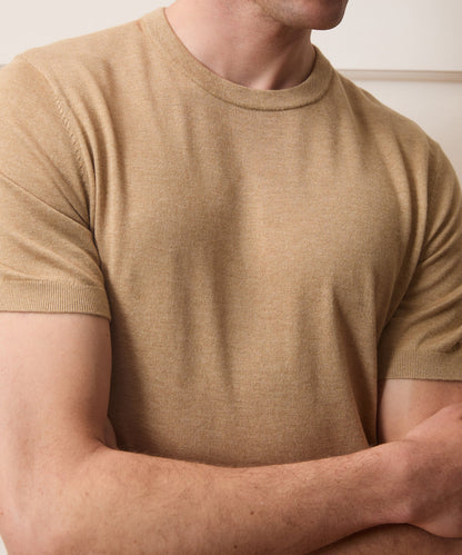 Silk-Cashmere Sweater Tee - Beach Walk