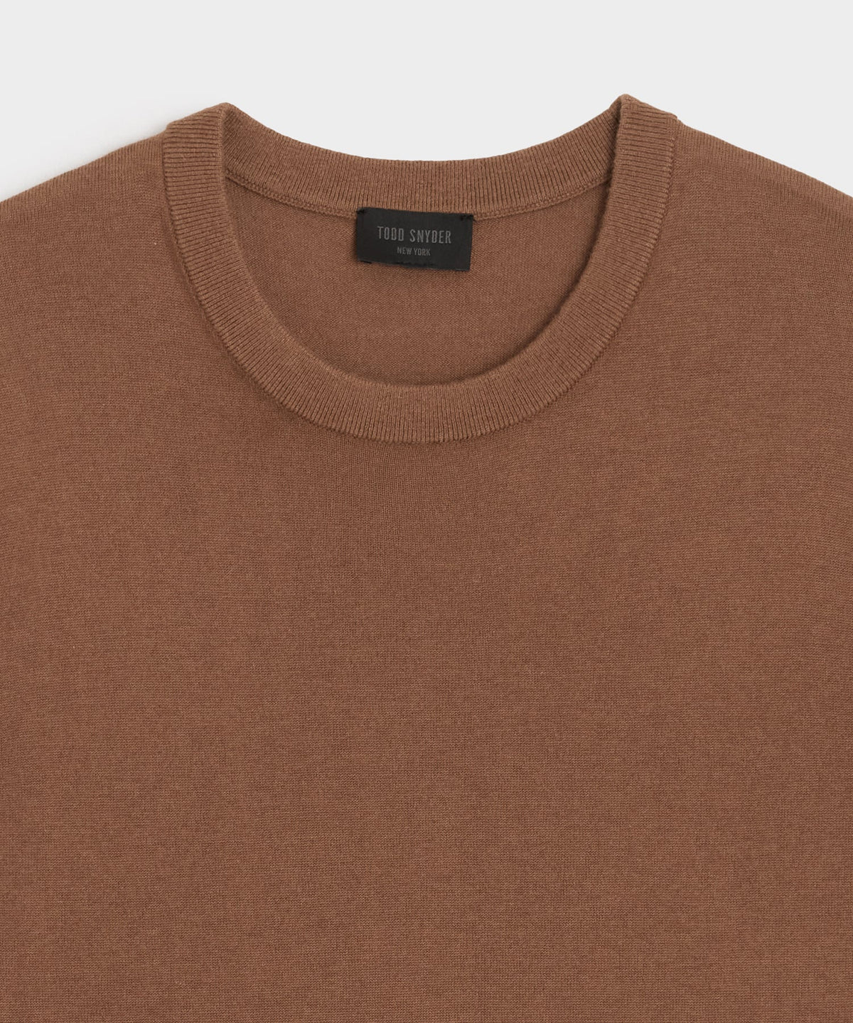 Silk-Cashmere Sweater Tee - Weathered Oak