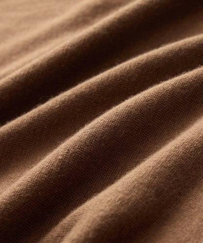 Silk-Cashmere Sweater Tee - Weathered Oak