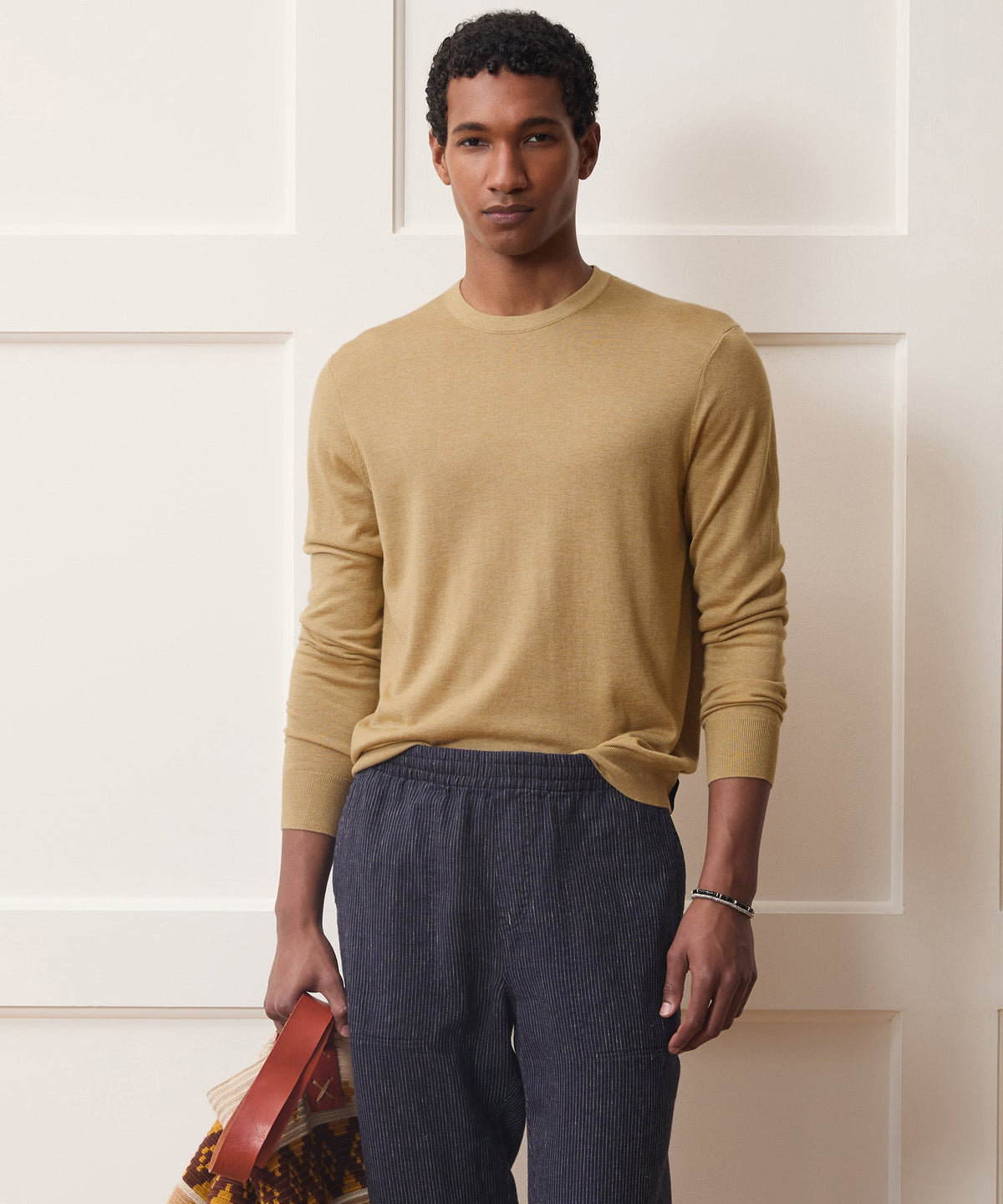 Silk-Cashmere Crewneck Sweater - Beach Walk