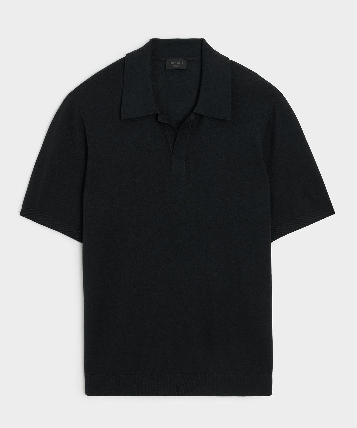 Silk-Cashmere Montauk Sweater Polo - Black