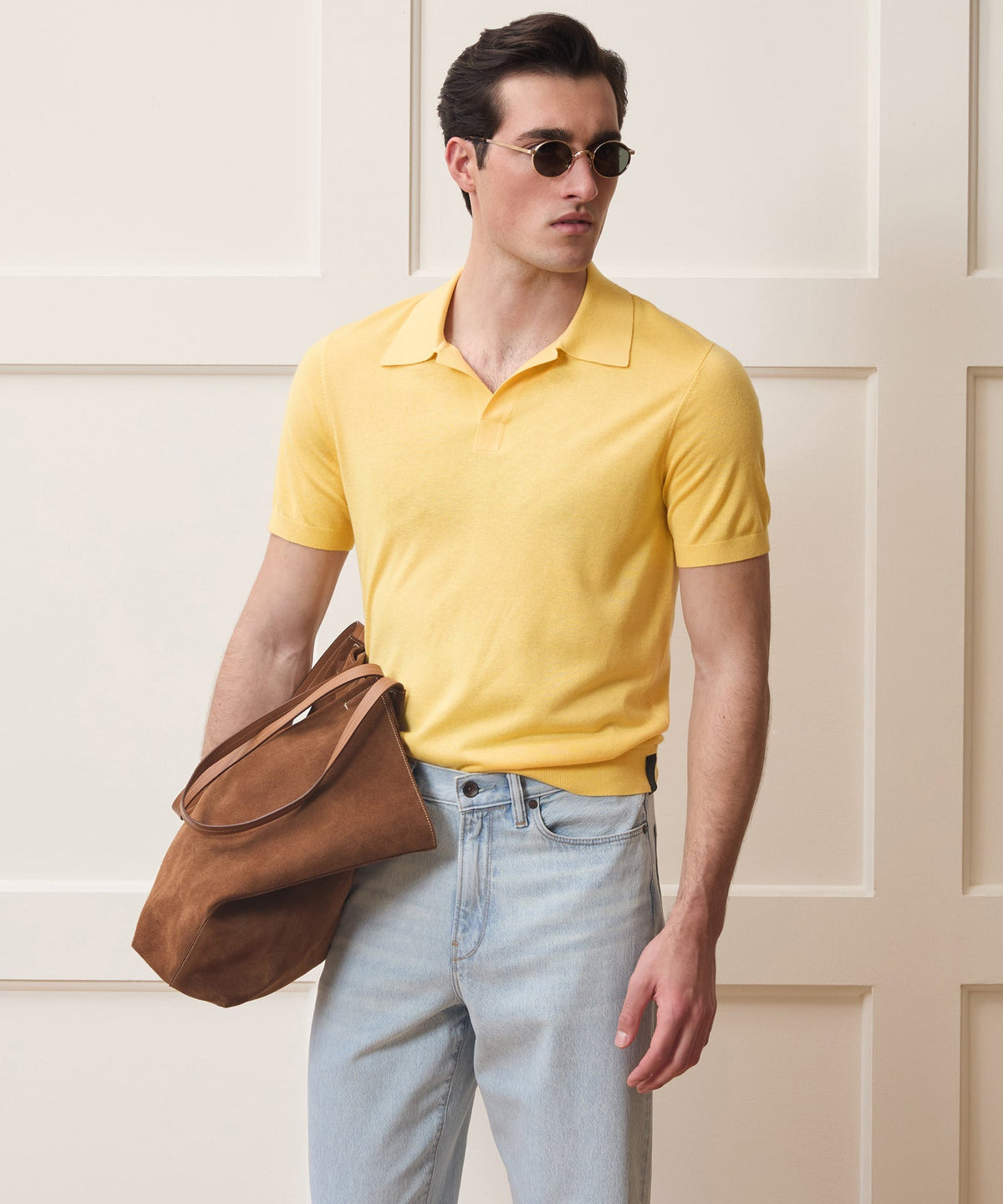 Silk-Cashmere Montauk Sweater Polo - Craspedia