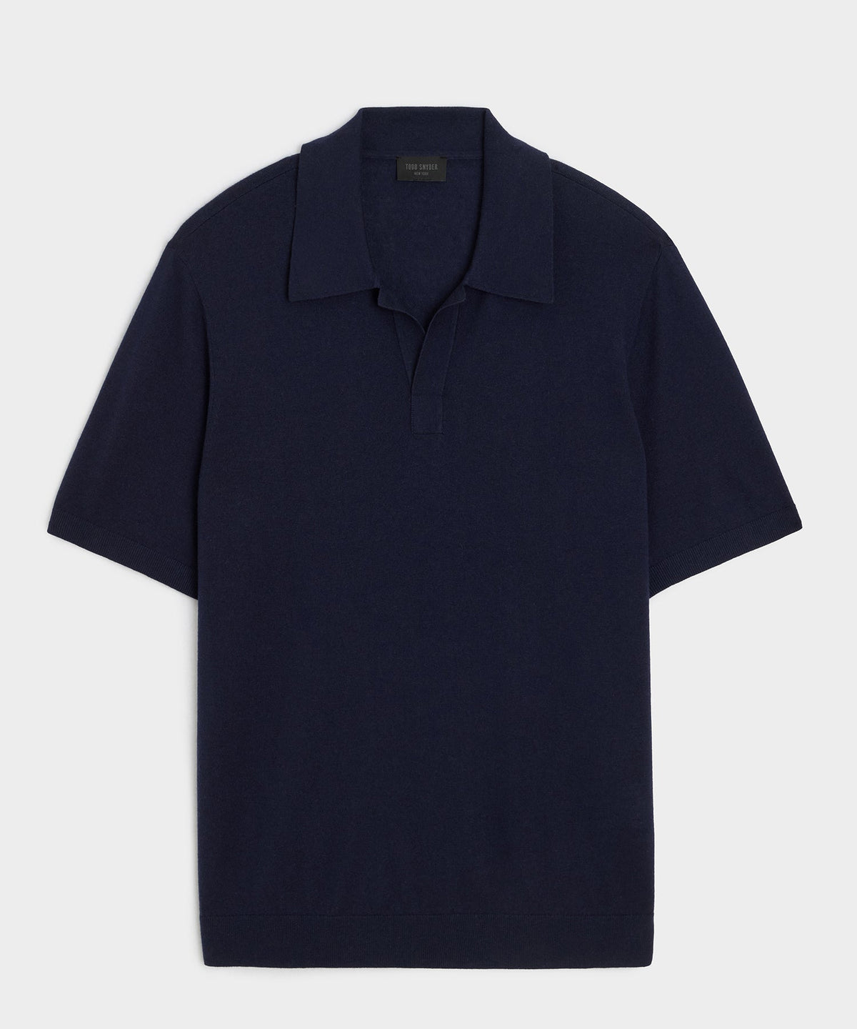 Silk-Cashmere Montauk Sweater Polo - Navy